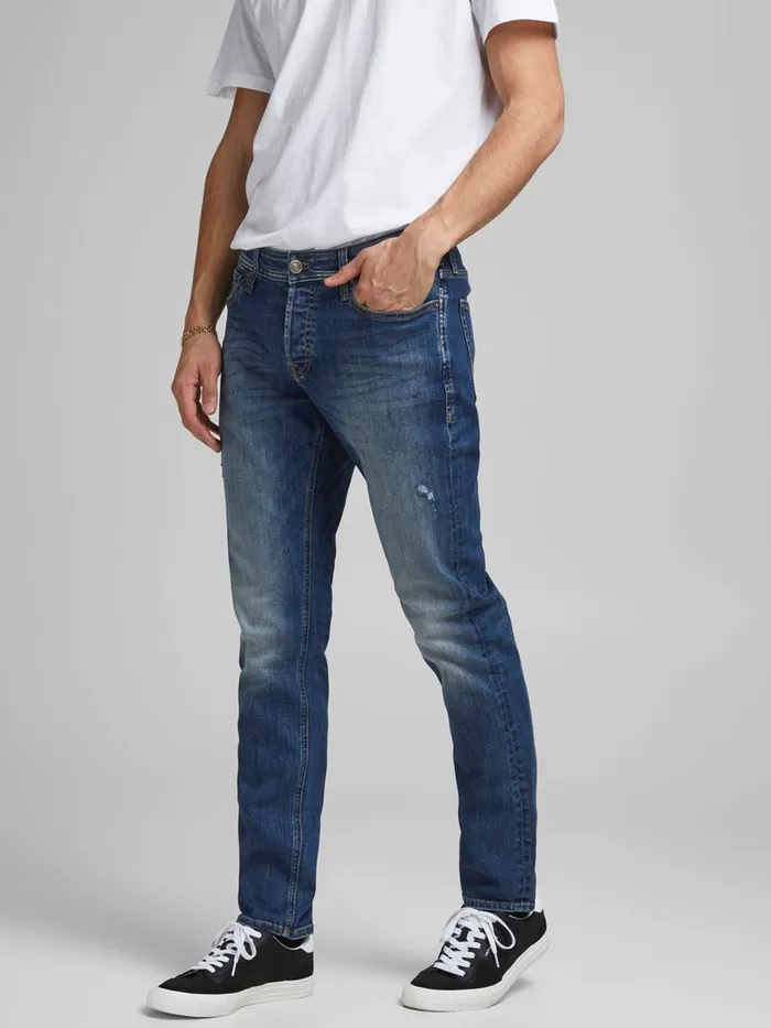 Jeans JACK and JONES Mens GLENN ORIGINAL AGI 035 SLIM FIT JEANS Blue Blue Denim Jeans JACK and JONES Mens GLENN ORIGINAL AGI 035 SLIM FIT JEANS Blue Blue Denim
