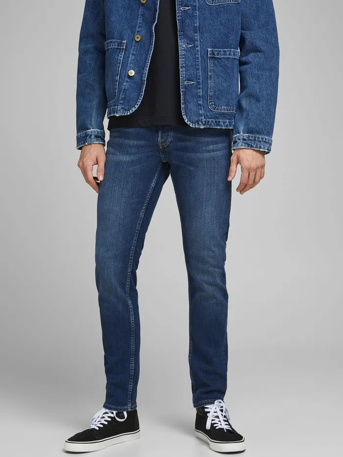 Jeans JACK and JONES Mens GLENN ORIGINAL CJ 165 SLIM FIT JEANS Blue Blue Denim Jeans JACK and JONES Mens GLENN ORIGINAL CJ 165 SLIM FIT JEANS Blue Blue Denim