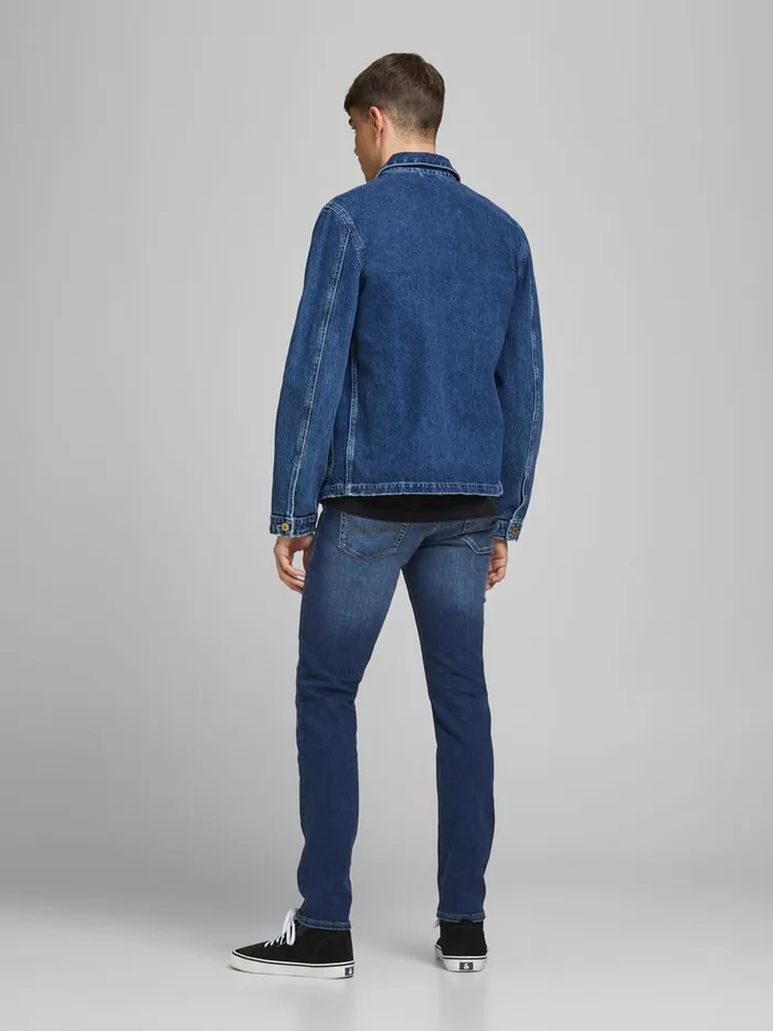 Jeans JACK and JONES Mens GLENN ORIGINAL CJ 165 SLIM FIT JEANS Blue Blue Denim