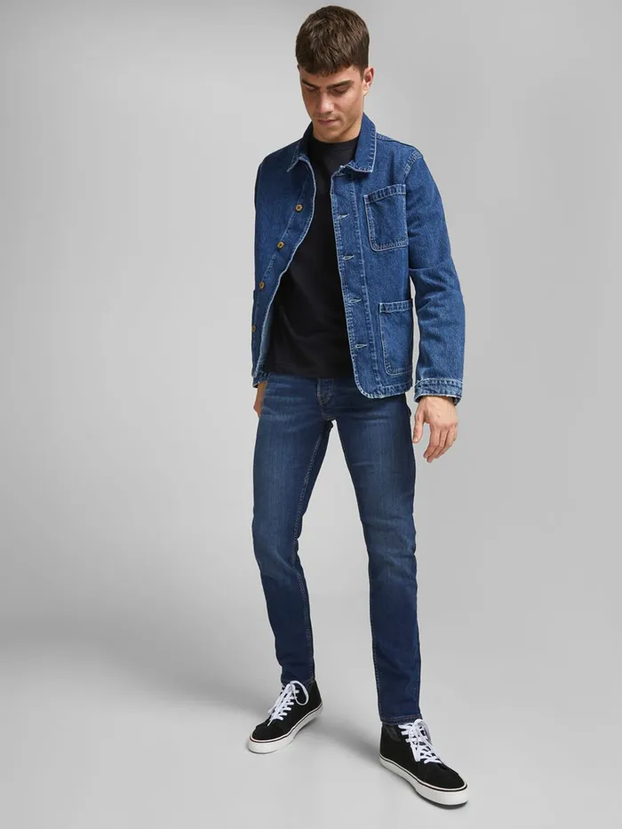 Jeans JACK and JONES Mens GLENN ORIGINAL CJ 165 SLIM FIT JEANS Blue Blue Denim