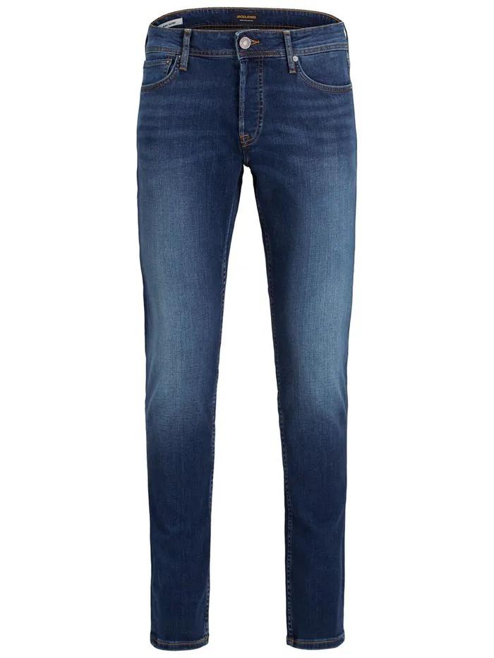 Jeans JACK and JONES Mens GLENN ORIGINAL CJ 165 SLIM FIT JEANS Blue Blue Denim