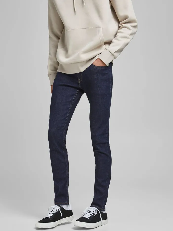 Jeans JACK and JONES Mens LIAM ORIGINAL AGI 074 SKINNY FIT JEANS Blue Blue Denim