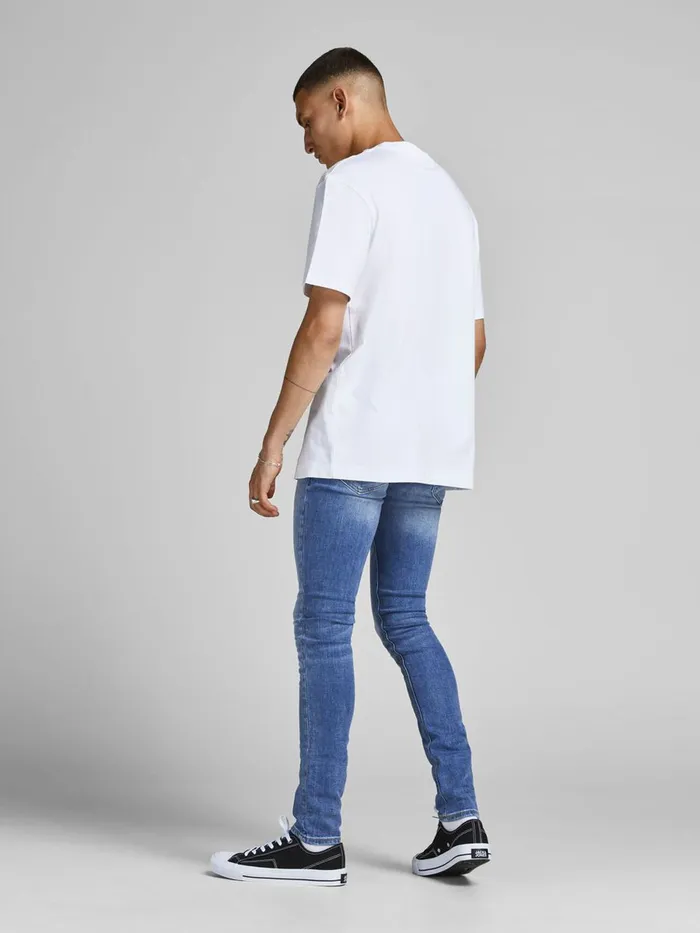 Jeans JACK and JONES Mens LIAM ORIGINAL AM 015 SKINNY FIT JEANS Blue Blue Denim