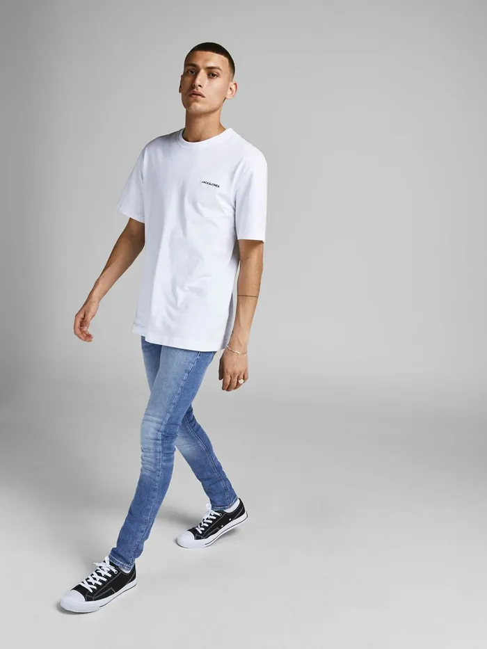 Jeans JACK and JONES Mens LIAM ORIGINAL AM 015 SKINNY FIT JEANS Blue Blue Denim
