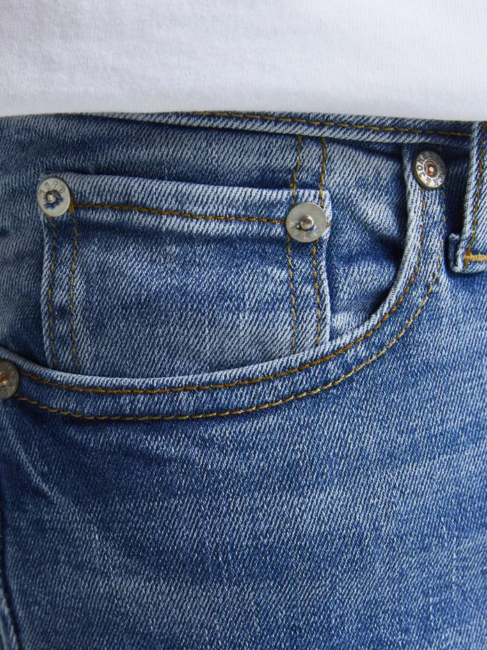 Jeans JACK and JONES Mens LIAM ORIGINAL AM 015 SKINNY FIT JEANS Blue Blue Denim