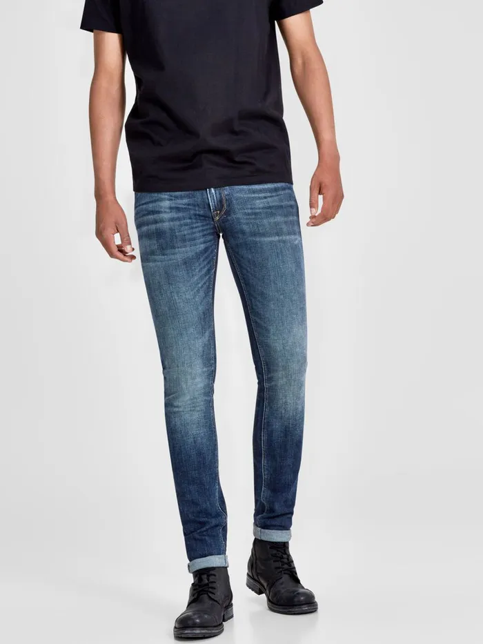 Jeans JACK and JONES Mens LIAM ORIGINAL JJ 019 50SPS SKINNY FIT JEANS Blue Blue Denim