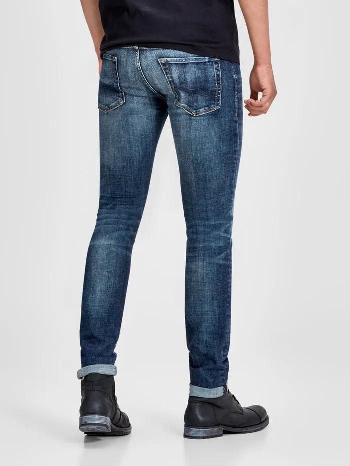 Jeans JACK and JONES Mens LIAM ORIGINAL JJ 019 50SPS SKINNY FIT JEANS Blue Blue Denim