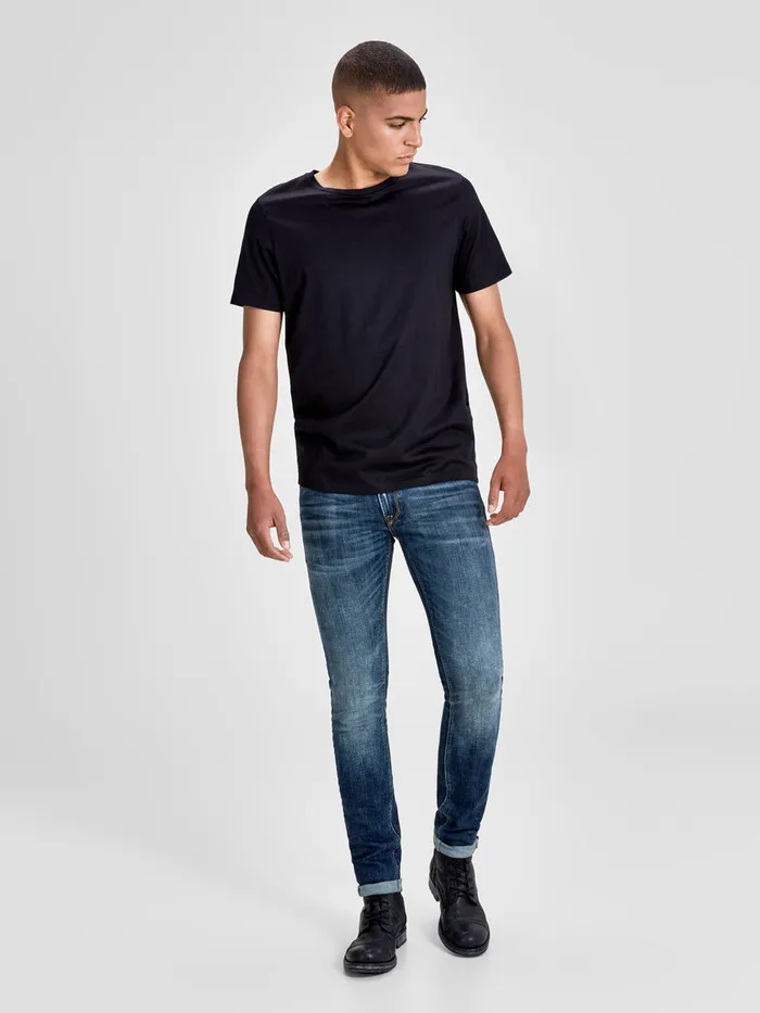 Jeans JACK and JONES Mens LIAM ORIGINAL JJ 019 50SPS SKINNY FIT JEANS Blue Blue Denim