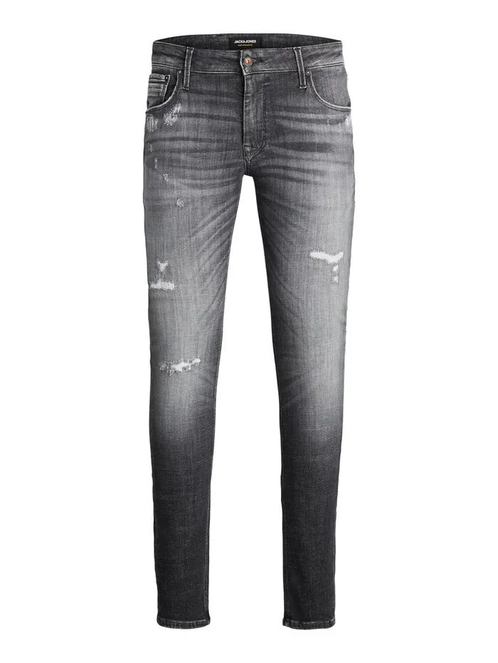 Jeans JACK and JONES Mens LIAM SEAL JOS 899 SKINNY FIT JEANS Grey Grey Denim