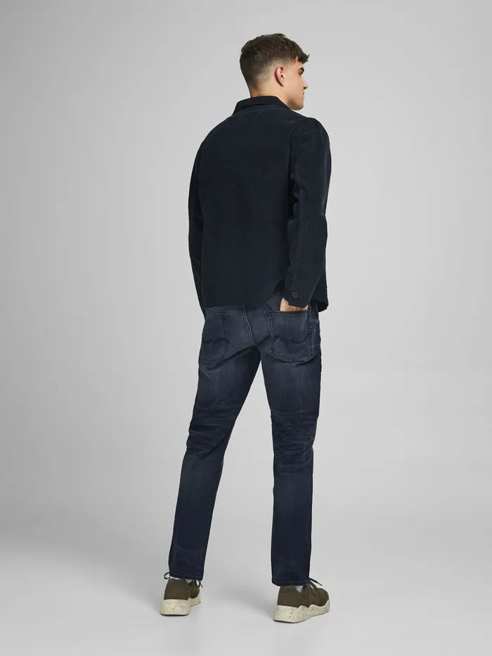 Jeans JACK and JONES Mens MIKE ORIGINAL CJ 511 COMFORT FIT JEANS Blue Black Denim