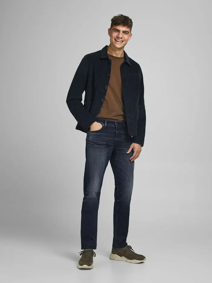 Jeans JACK and JONES Mens MIKE ORIGINAL CJ 511 COMFORT FIT JEANS Blue Black Denim