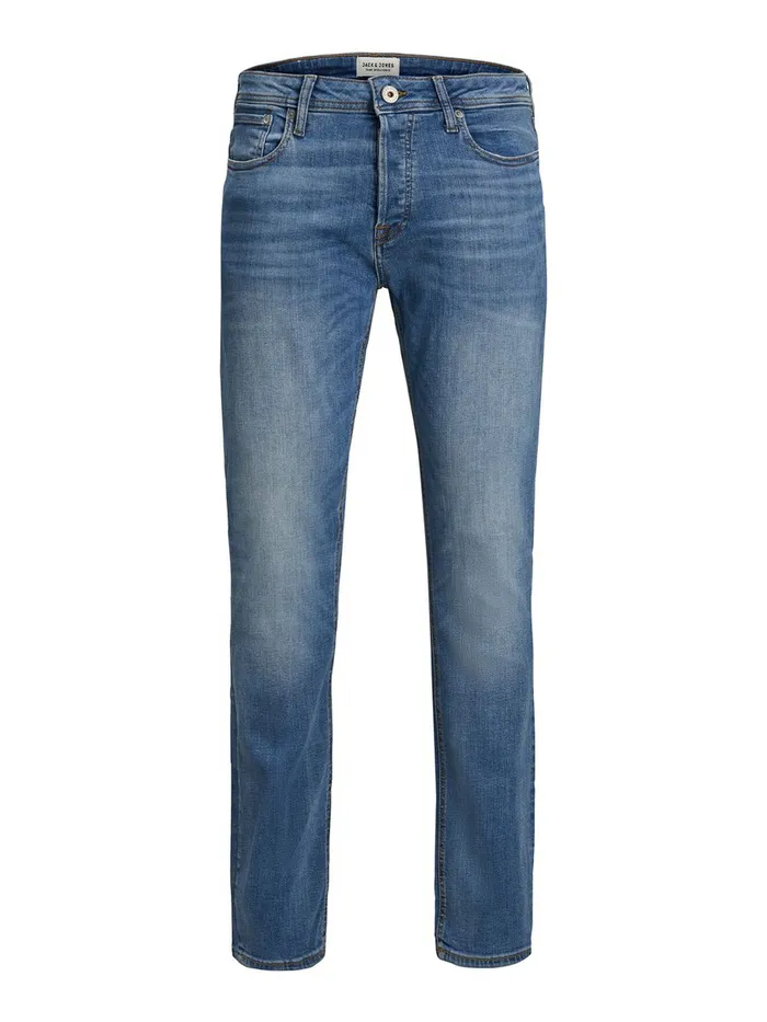 Jeans JACK and JONES Mens TIM ORIGINAL AM 781 50SPS SLIMSTRAIGHT FIT JEANS Blue Blue Denim