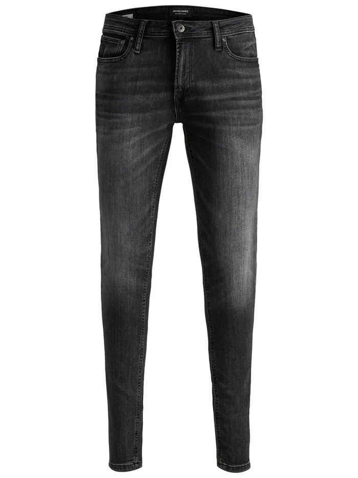 Jeans JACK and JONES Mens TOM ORIGINAL AM 817 SKINNY FIT JEANS Grey Black Denim