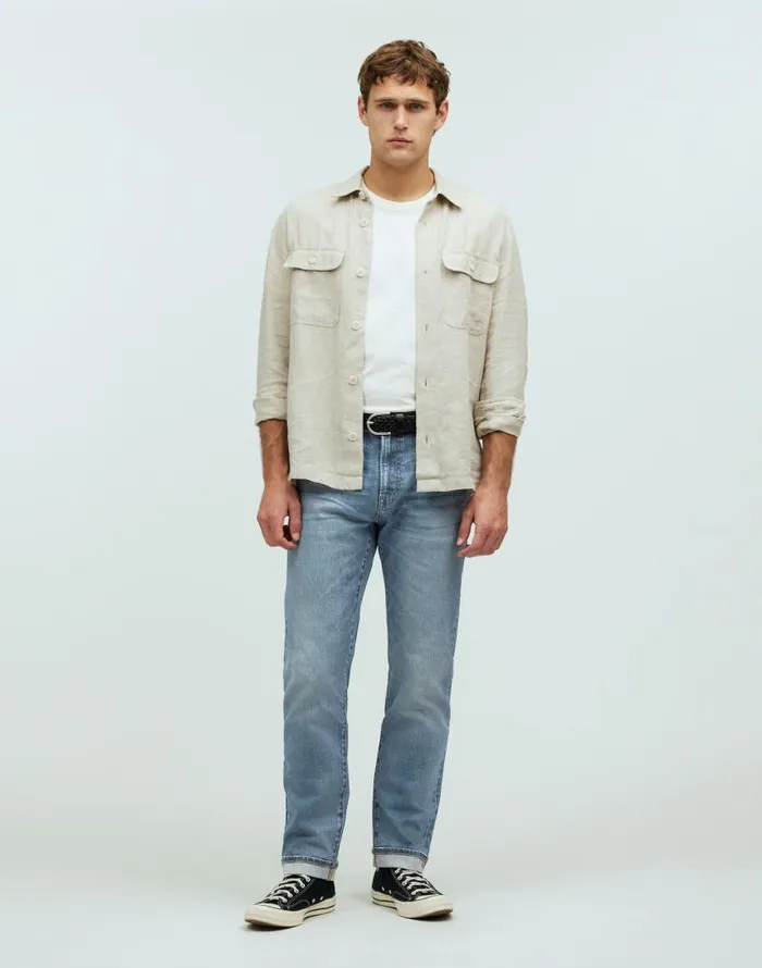 Jeans Men Madewell The 1991 StraightLeg Stretch Selvedge Jean Loyola Wash