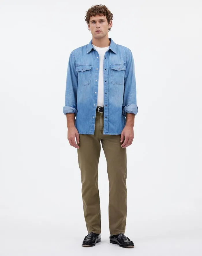 Jeans Men Madewell The Allday 1991 StraightLeg Pant Driftwood Brown