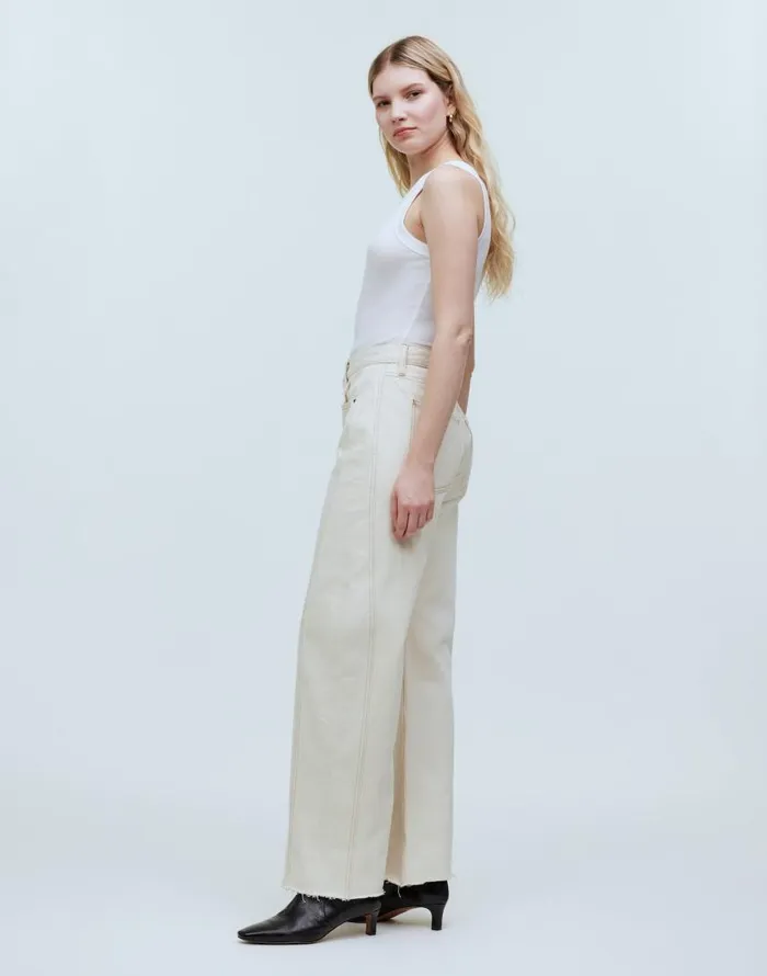 Jeans Women Madewell B Sides Relaxed Lasso Cuffed Jeans Clair Rinse