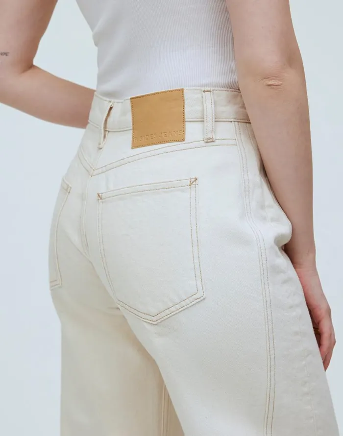 Jeans Women Madewell B Sides Relaxed Lasso Cuffed Jeans Clair Rinse