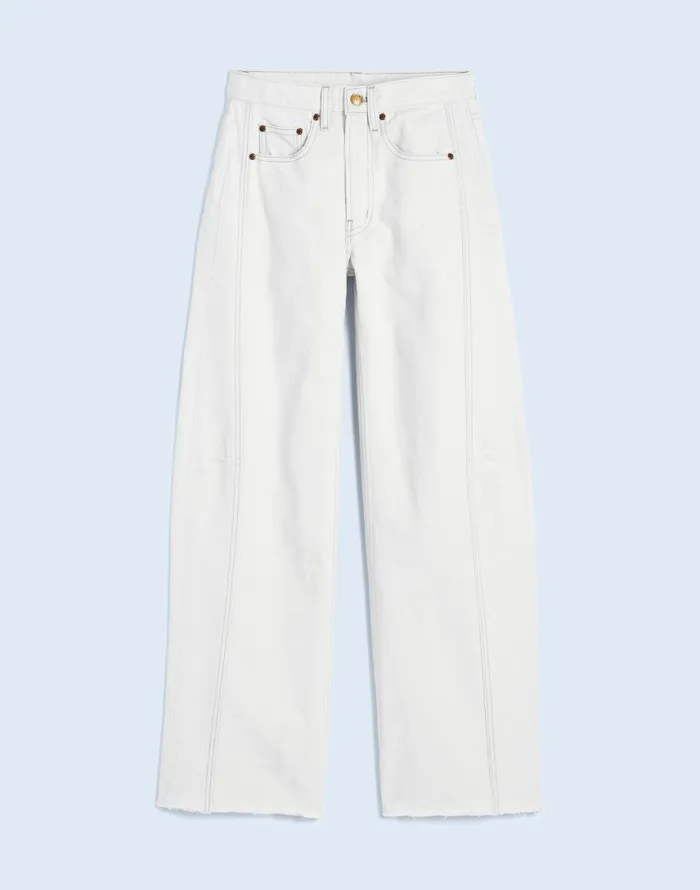 Jeans Women Madewell B Sides Relaxed Lasso Cuffed Jeans Clair Rinse
