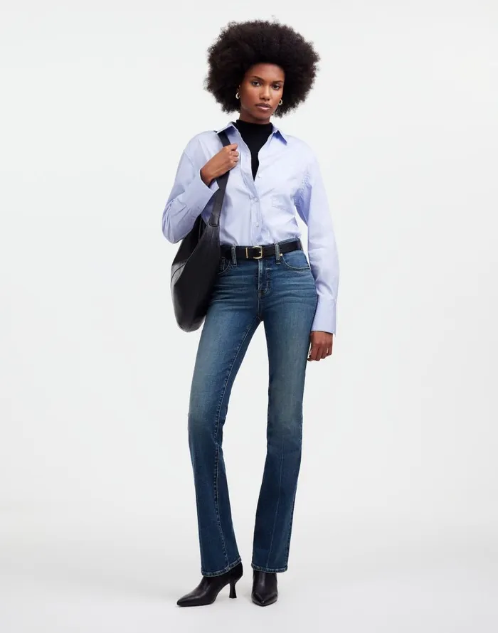 Jeans Women Madewell Kick Out FullLength Jeans Devito Wash