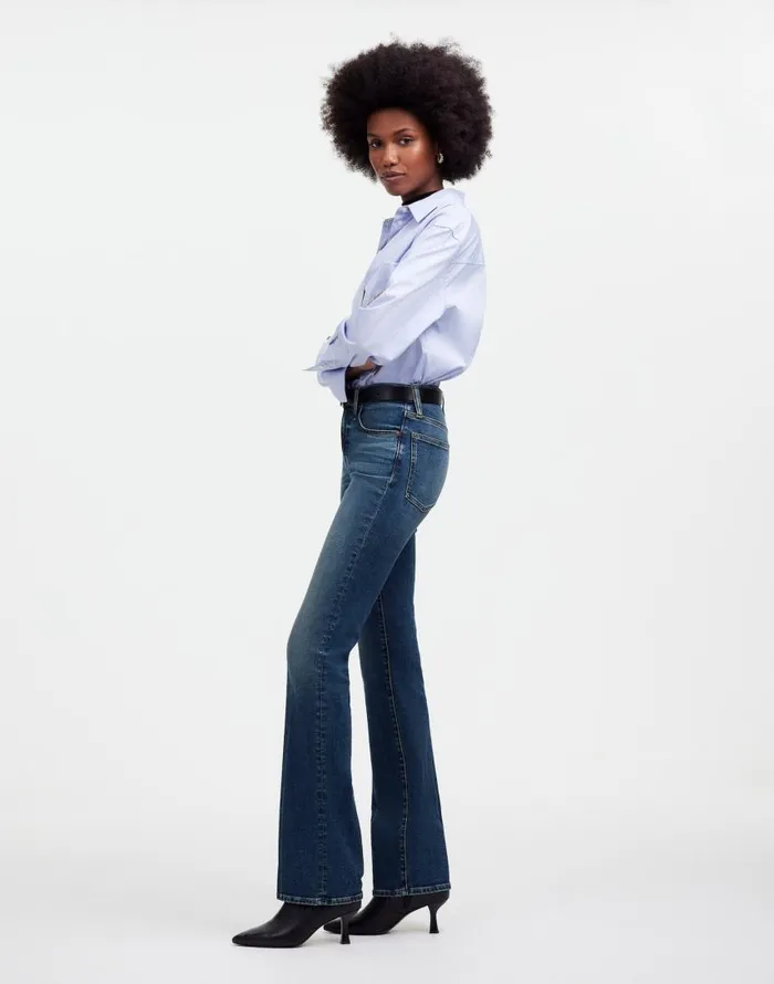 Jeans Women Madewell Kick Out FullLength Jeans Devito Wash