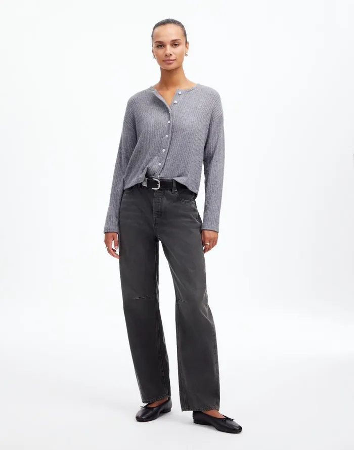 Jeans Women Madewell The Darted BarrelLeg Jean Olenda Wash