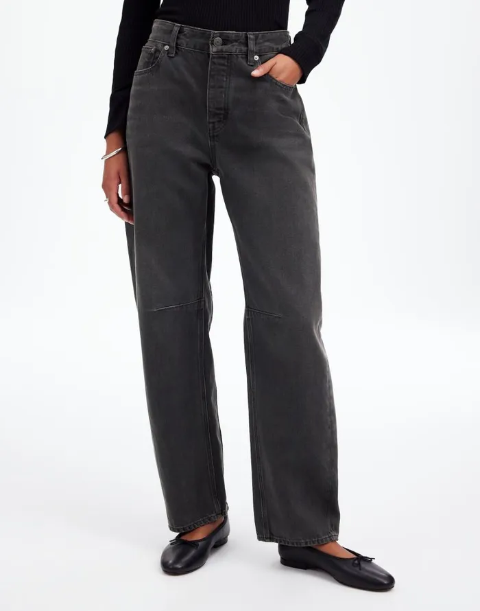 Jeans Women Madewell The Darted BarrelLeg Jean Olenda Wash