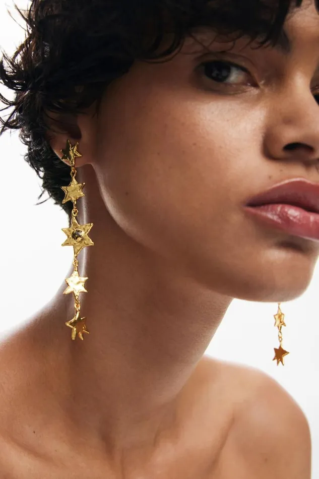 Jewelry Women Desigual Zalio Star Cascade Earrings Materialfinishes
