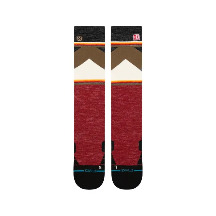 Jimmy Chin X Stance Ultralightwool Snow Otc Socks Red WomenMen Stance Over The Calf