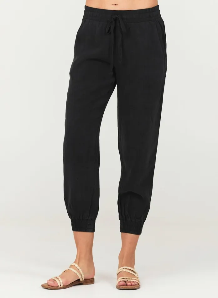 Joggers Women Bella Dahl Easy Drawstring Jogger 8211 Vintage Black Joggers Women Bella Dahl Easy Drawstring Jogger 8211 Vintage Black