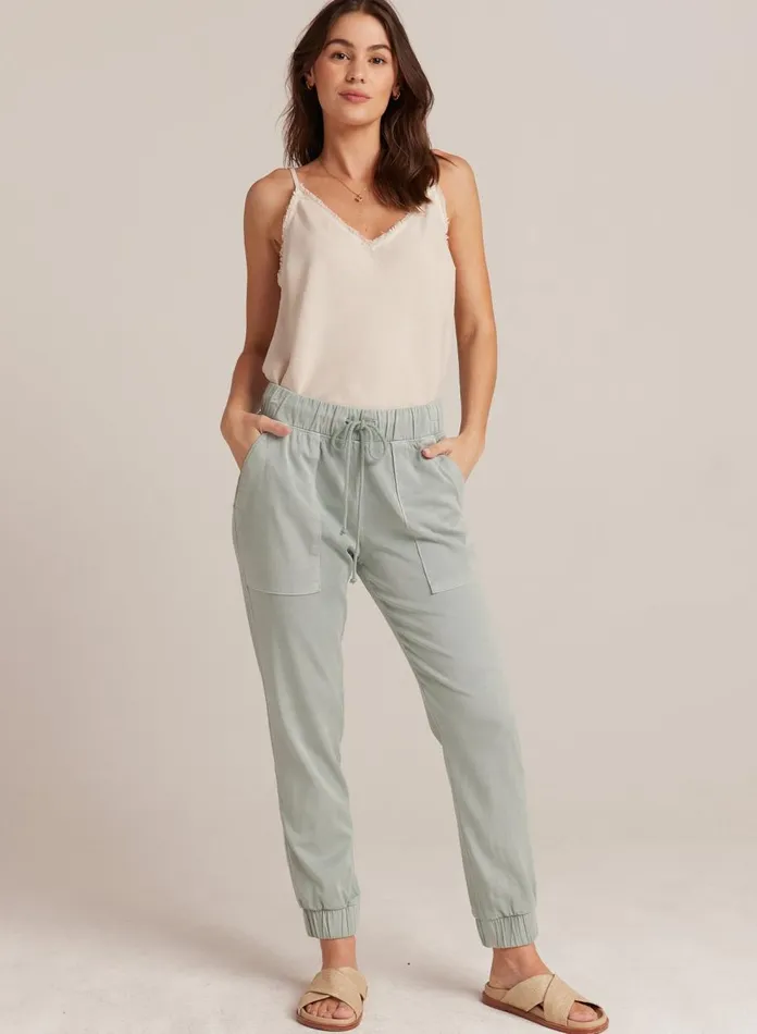 Joggers Women Bella Dahl Pocket Jogger 8211 Oasis Green