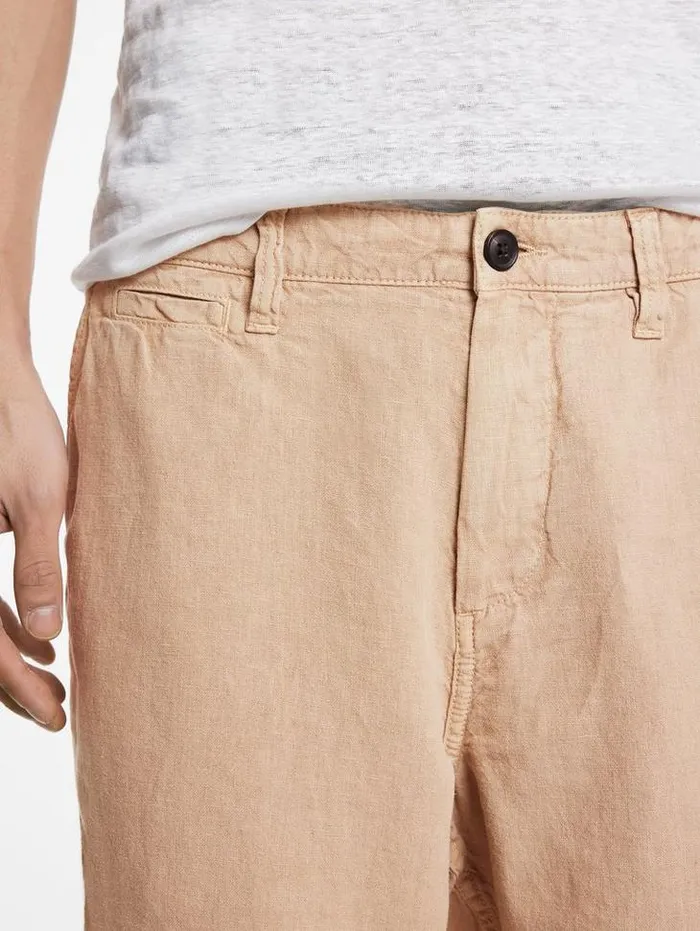 JOHNNY FLAT FRONT SHORTS Khaki Men John Varvatos Shorts And Swimwear