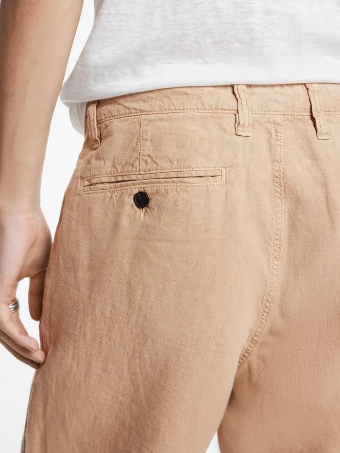 JOHNNY FLAT FRONT SHORTS Khaki Men John Varvatos Shorts And Swimwear