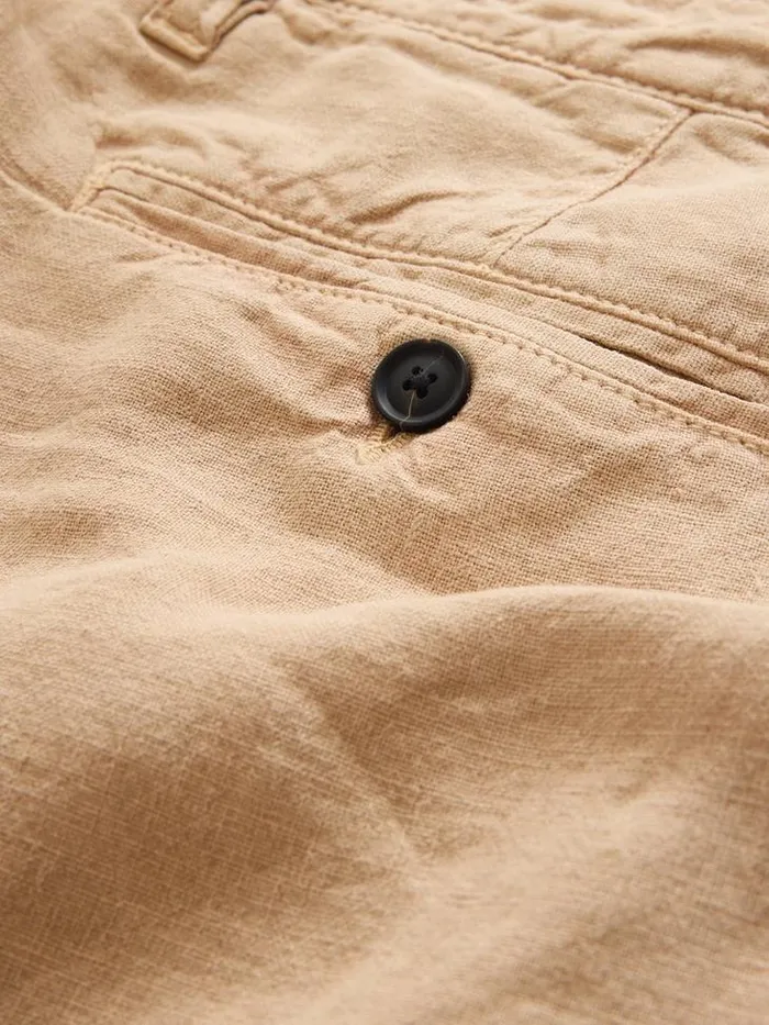 JOHNNY FLAT FRONT SHORTS Khaki Men John Varvatos Shorts And Swimwear