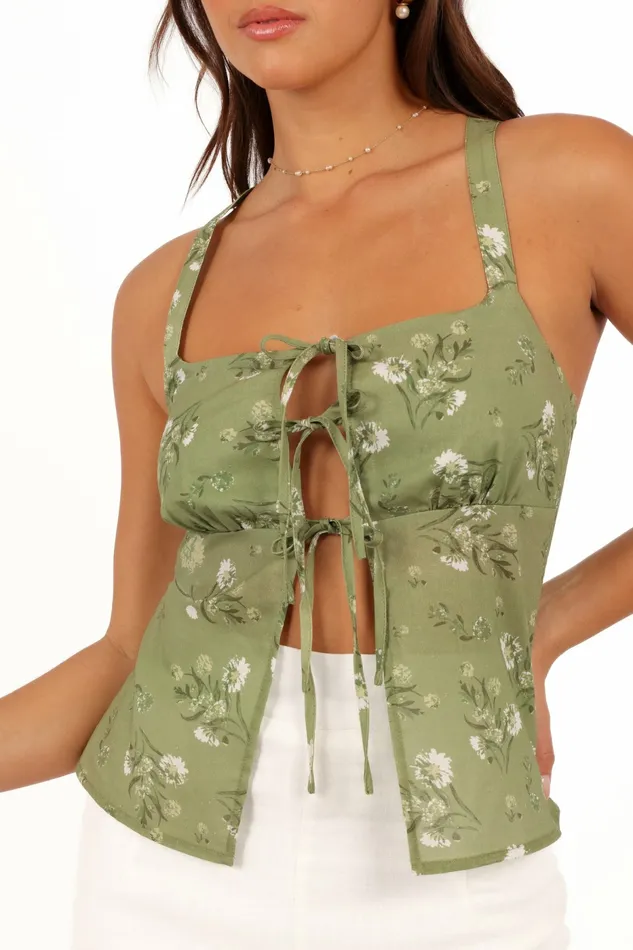 Juliette Top Sage Botanica Tops Petal and Pup Women
