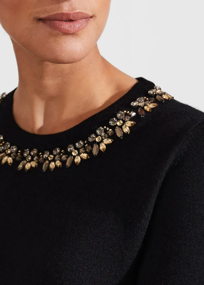 Jumpers and Cardigans Women HOBBS Alora Jumper With Wool Black