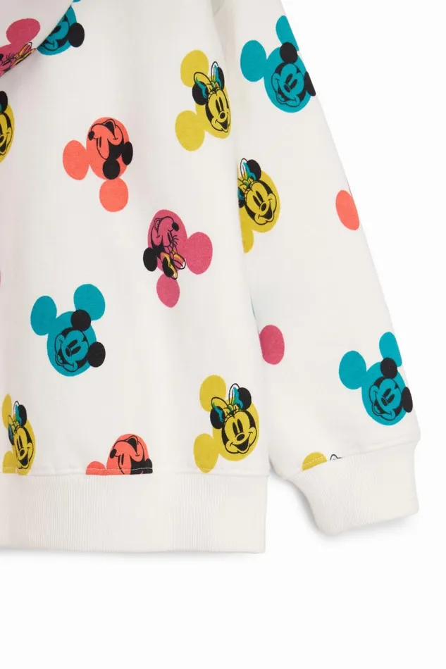 Jumpers And Sweatshirts Kids Desigual Mickey Mouse Hoodie White