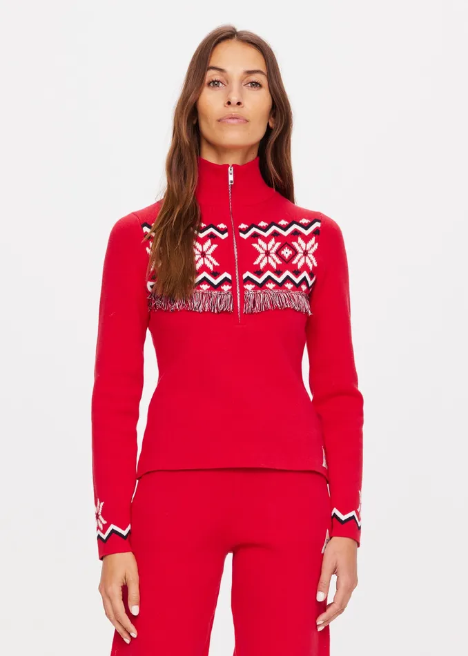 Jumpers Women THE UPSIDE KEYSTONE BLANCHE HALF ZIP