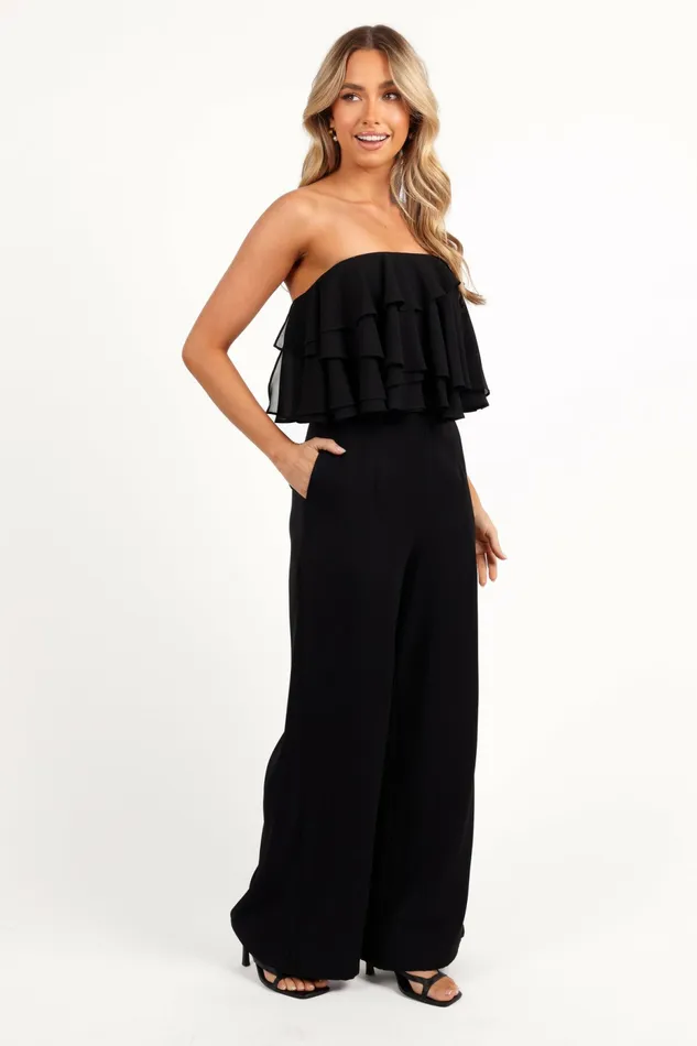 Jumpsuits and Rompers Georgiana Jumpsuit Black Petal and Pup Women