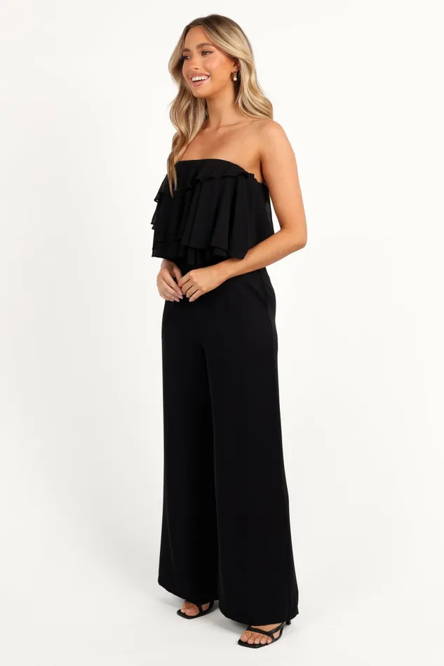 Jumpsuits and Rompers Georgiana Jumpsuit Black Petal and Pup Women