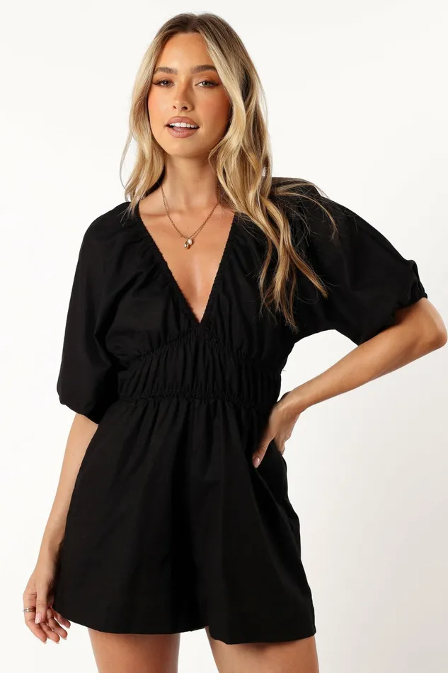 Jumpsuits and Rompers Kaia Romper Black Petal and Pup Women