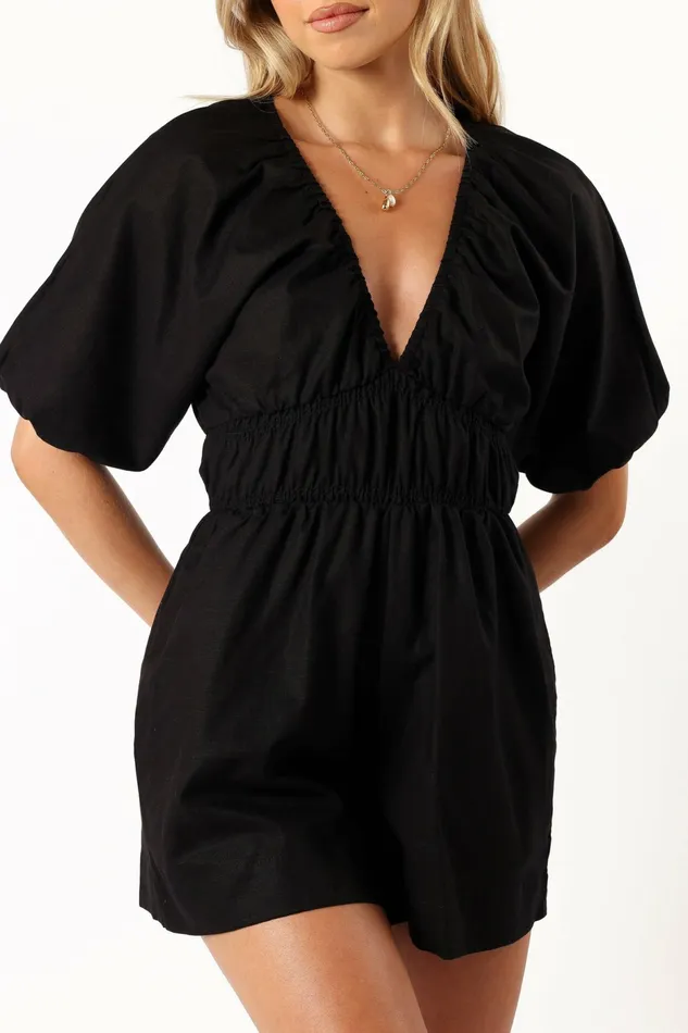 Jumpsuits and Rompers Kaia Romper Black Petal and Pup Women