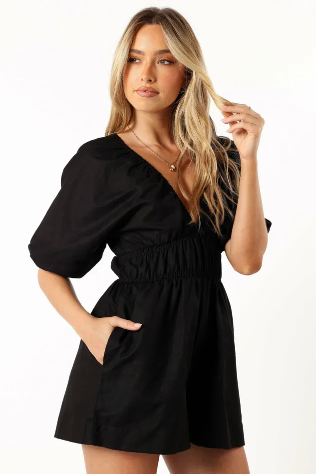 Jumpsuits and Rompers Kaia Romper Black Petal and Pup Women