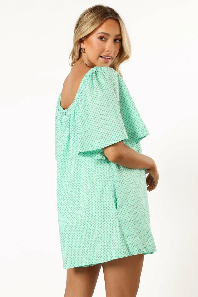 Jumpsuits and Rompers Petal and Pup Women Chelsea Romper Mint Green