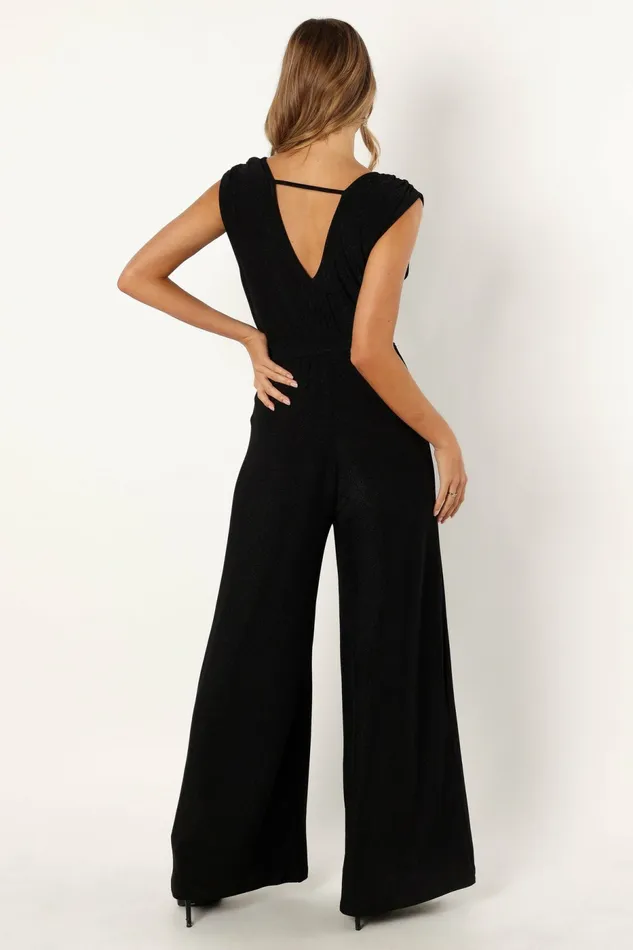Jumpsuits and Rompers Petal and Pup Women Nora Wide Leg Jumpsuit Black