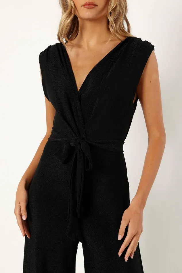 Jumpsuits and Rompers Petal and Pup Women Nora Wide Leg Jumpsuit Black