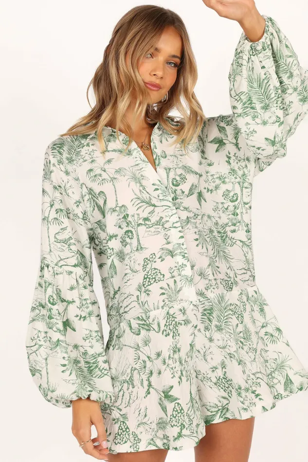 Jumpsuits and Rompers Women Elsa Playsuit Green Petal and Pup
