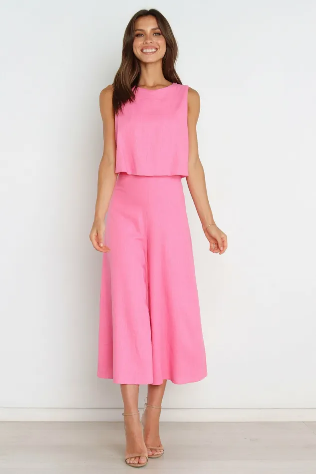 Jumpsuits and Rompers Women Femme Jumpsuit Pink Petal and Pup