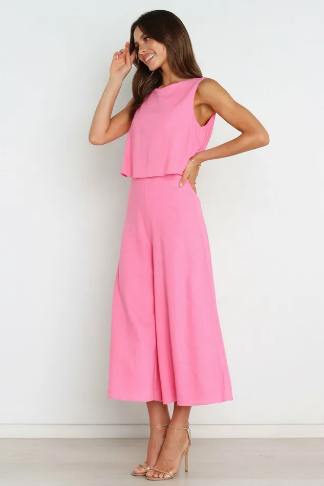 Jumpsuits and Rompers Women Femme Jumpsuit Pink Petal and Pup
