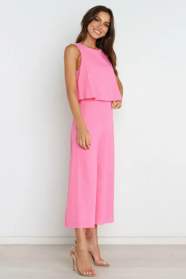 Jumpsuits and Rompers Women Femme Jumpsuit Pink Petal and Pup