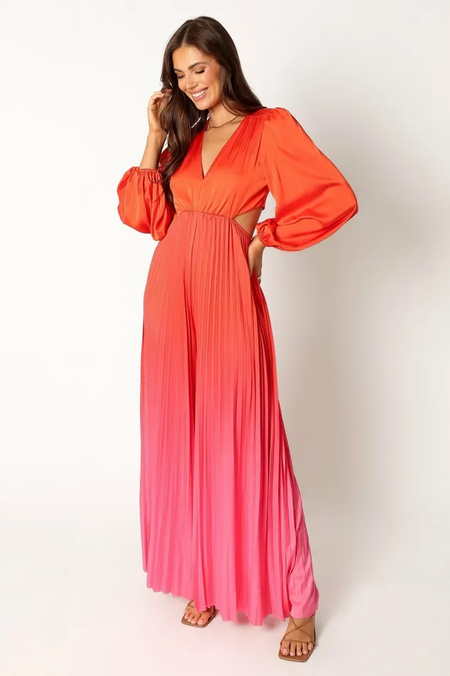 Jumpsuits and Rompers Women Krista Gradient Jumpsuit Red Petal and Pup